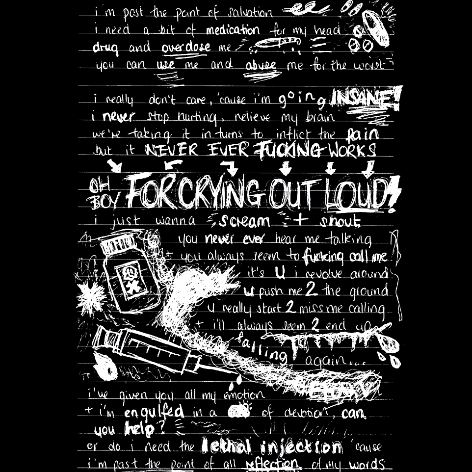Handwritten Lyrics of For Crying Out Loud by Sophie Li